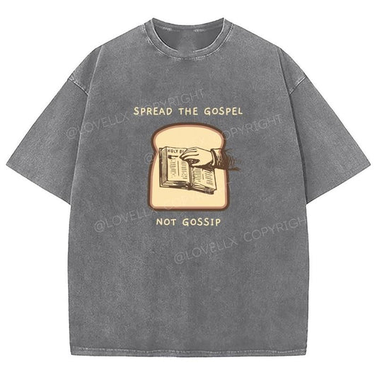 Spread The Gospel Unixes Washed T-Shirt, Christian Tshirts, Christian Jesus shirts, Vintage 90s Graphic Tee Gift Cotton...