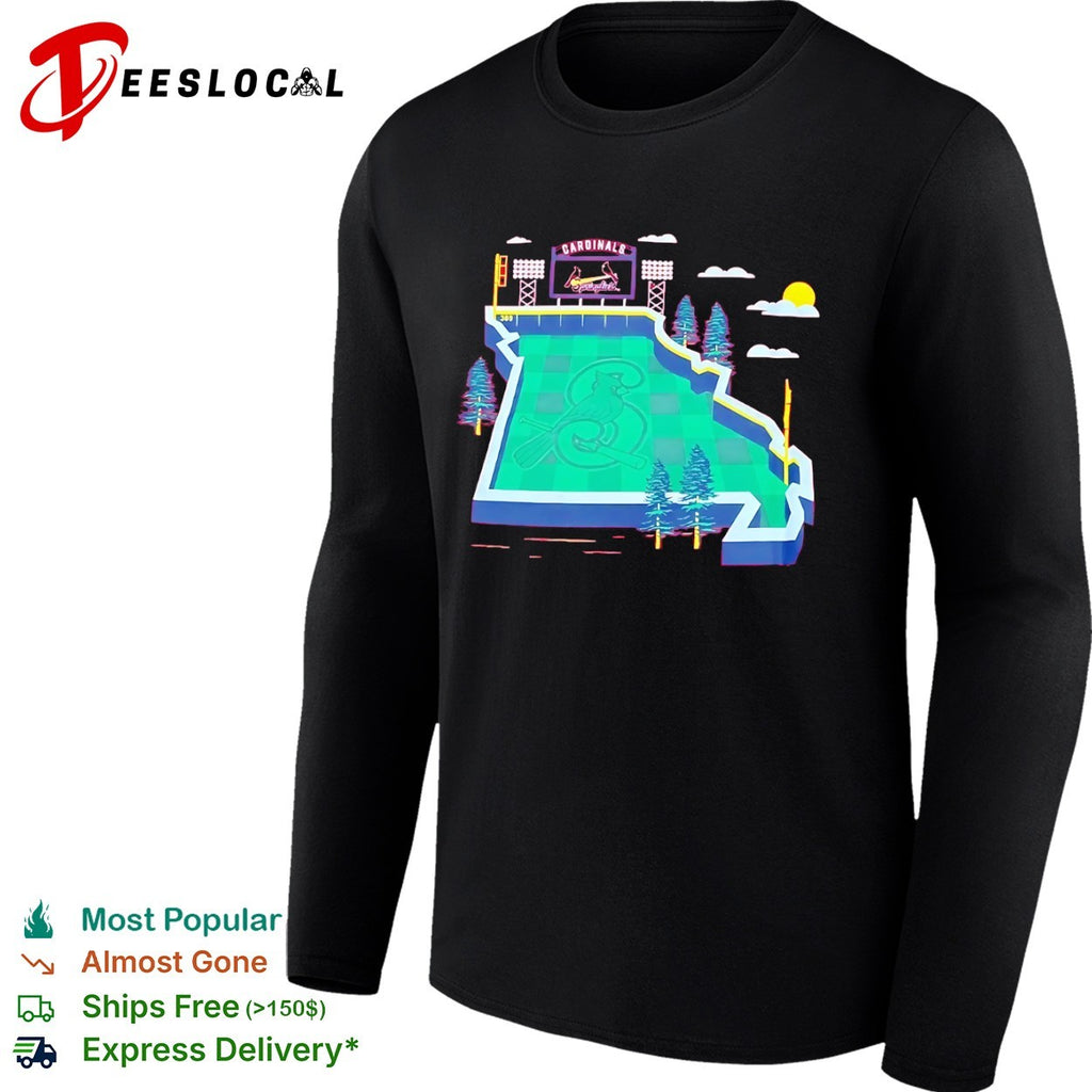 Springfield Cardinals Baseballism Missouri State Map Shirt