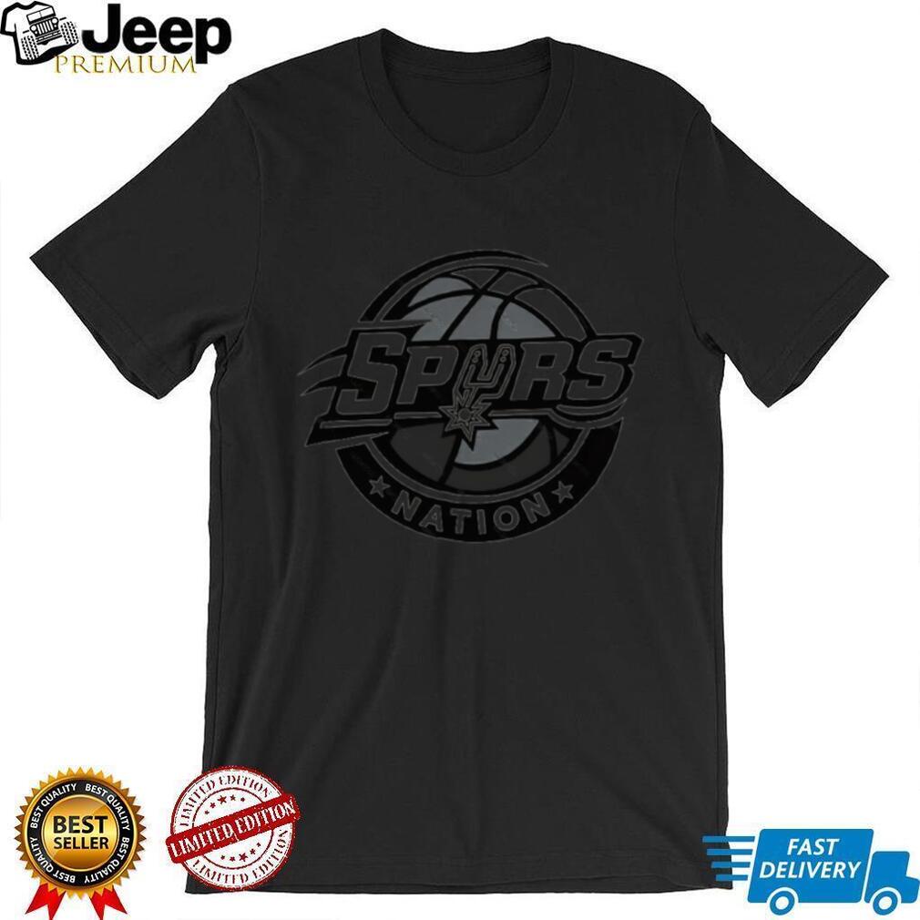 Spurs Nation Basketball Logo Graphic Fan T Shirt