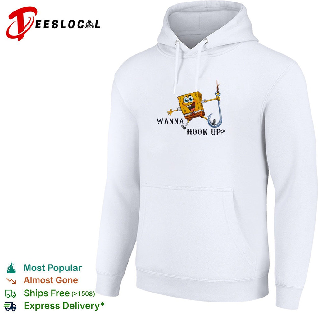 SquarePants wanna hook up fishing shirt