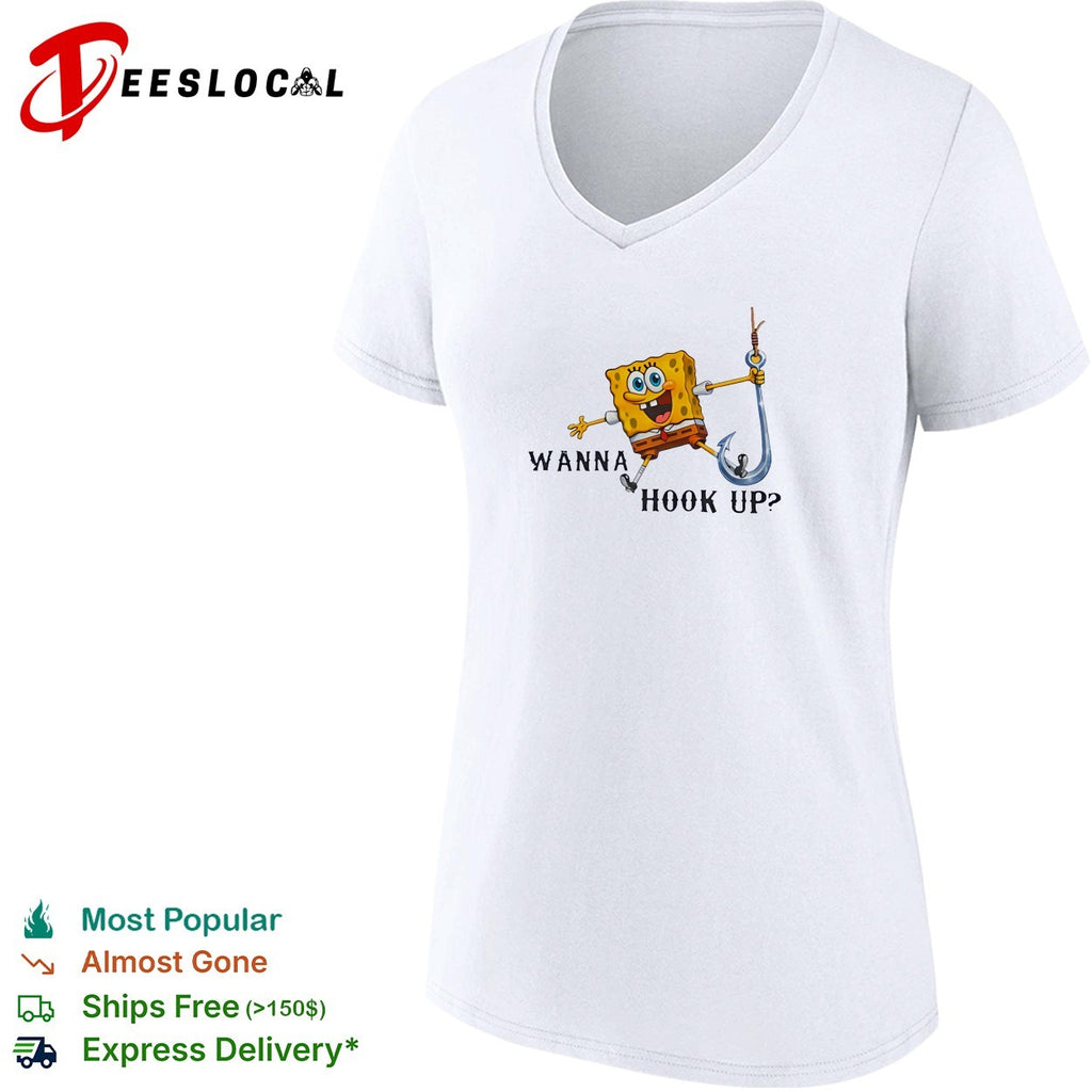SquarePants wanna hook up fishing shirt