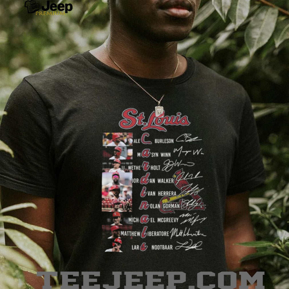 St Louis Cardinals Baseball Team Signed Roster Vintage Sports Gift For Men Women Shirt