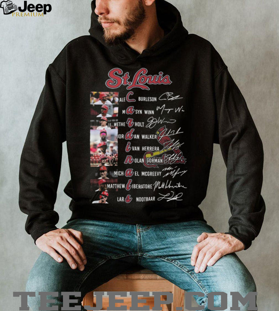 St Louis Cardinals Baseball Team Signed Roster Vintage Sports Gift For Men Women Shirt