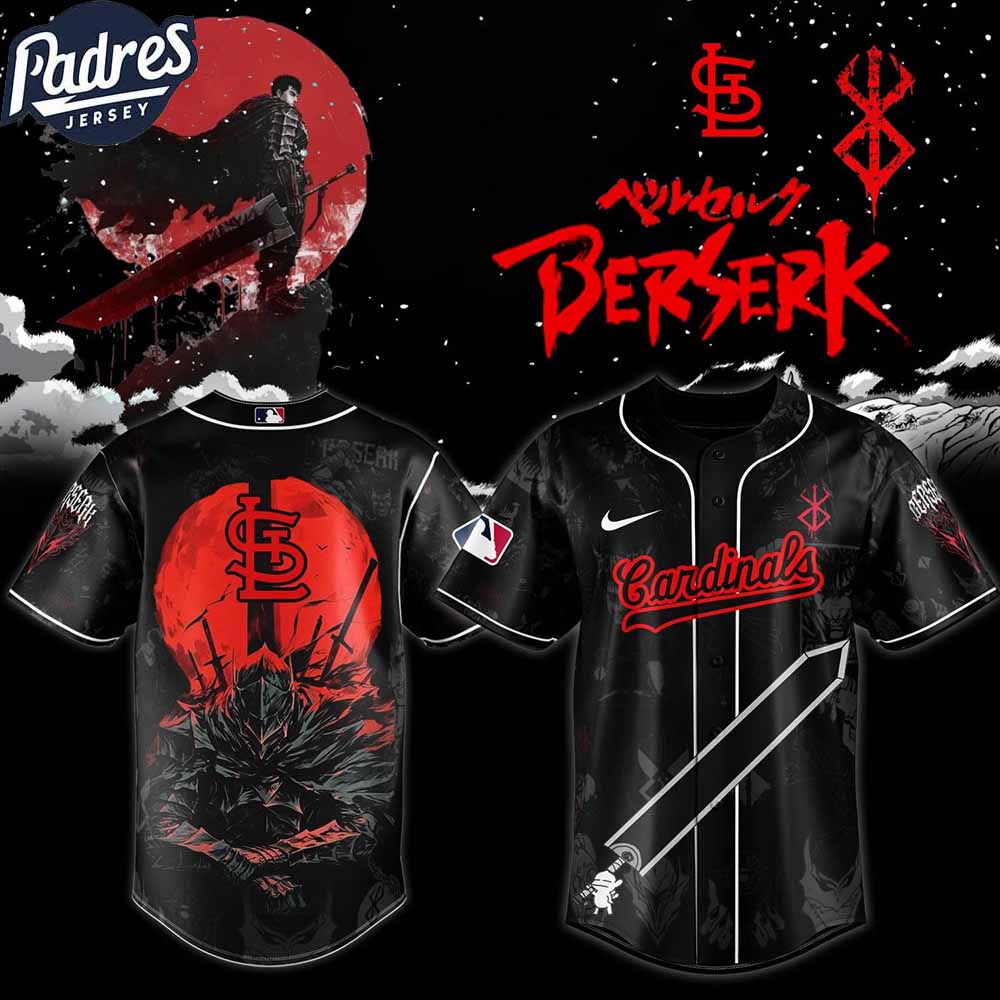 St Louis Cardinals MLB X Berserk Personalized Baseball Jersey - Padres Jersey Oasis: Elevate Your Baseball Style Game...