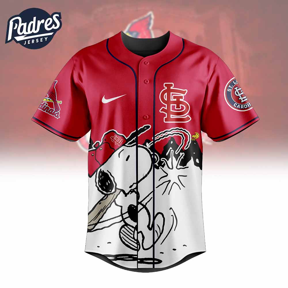 St. Louis Cardinals x Peanuts Personalized Baseball Jersey For Fans - Padres Jersey Oasis: Elevate Your... (Image 2)
