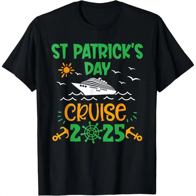 St Patricks Day Cruise Squad 2025 Funny Family Matching kid T-Shirt made in USA