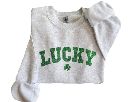 St Patricks Day Sweatshirt Lucky Sweatshirt St Patricks Shirt Lucky Shirt St Pattys Day Green Shamrock Hoodie