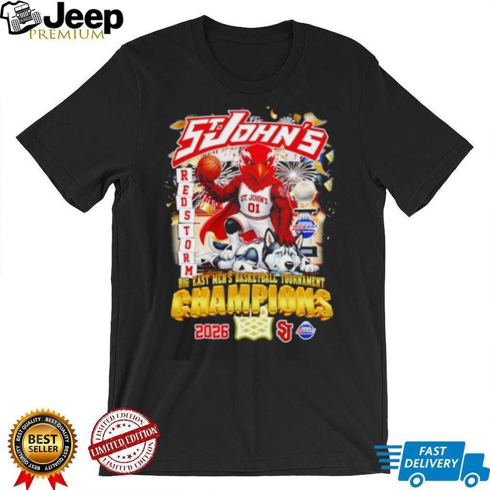 St. John’s Red Storm 2026 Big East Men’s Basketball Tournament Champions T Shirt