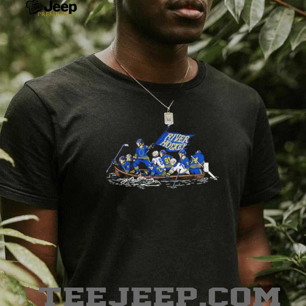 St. Louis Blues River Hockey Crossing the Delaware Parody T Shirt