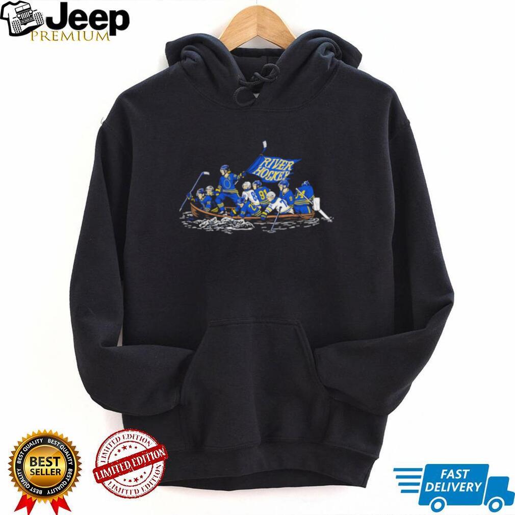 St. Louis Blues River Hockey Crossing the Delaware Parody T Shirt