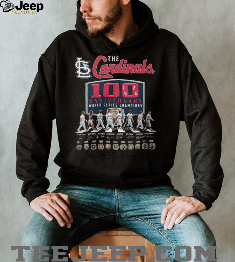 St. Louis Cardinals 100th Anniversary World Series Champions Legends Shirt