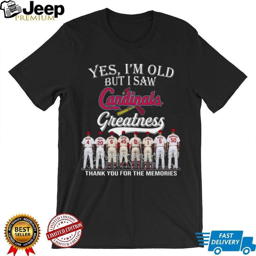 St. Louis Cardinals Baseball Team Legends Retro Style Greatness Gift For Loyal Fans Shirt