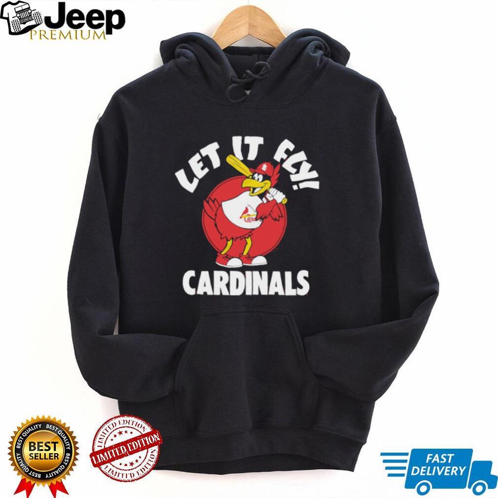 St. Louis Cardinals Let It Fly Fredbird Mascot Baseball T Shirt
