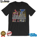 St. Louis City of Champions Cardinals and Blues Legends Skyline T Shirt