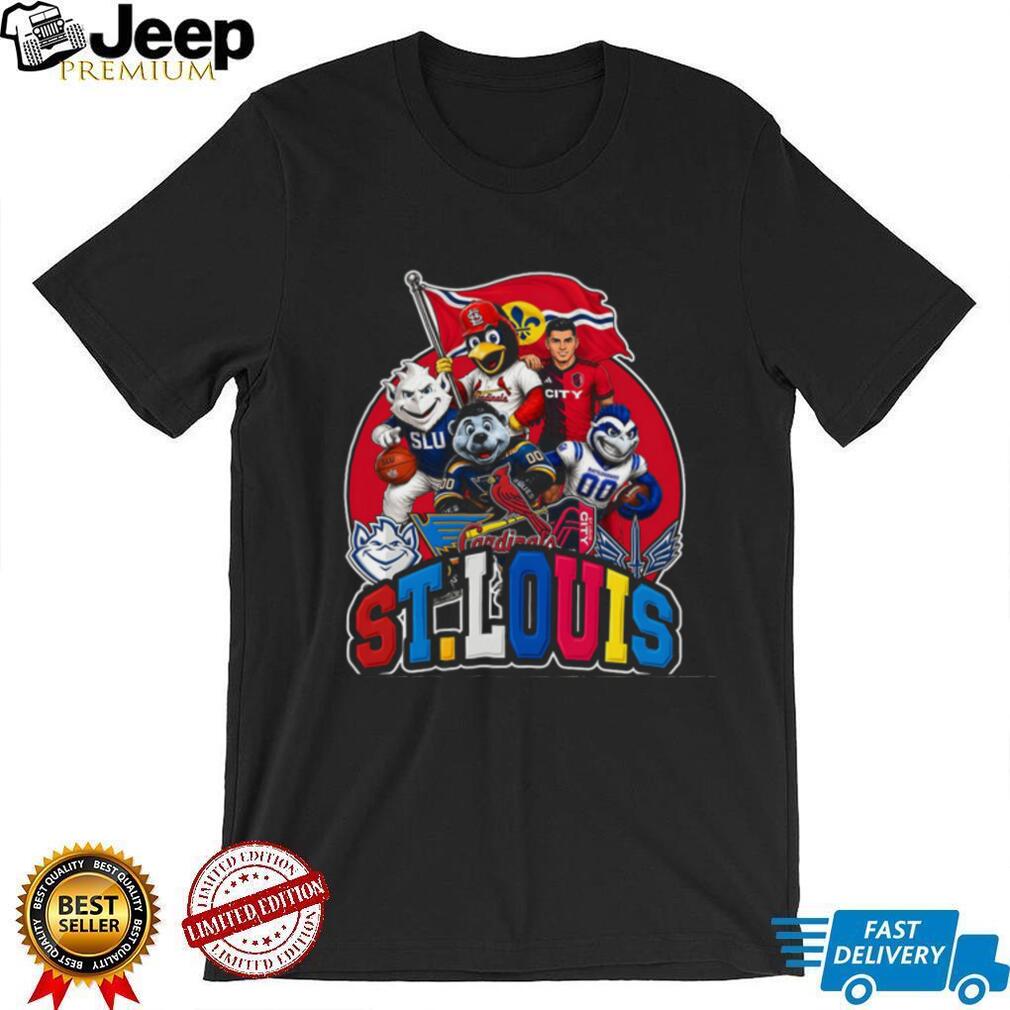 St.Louis City Sports Teams Mascot Flag Champions Shirt