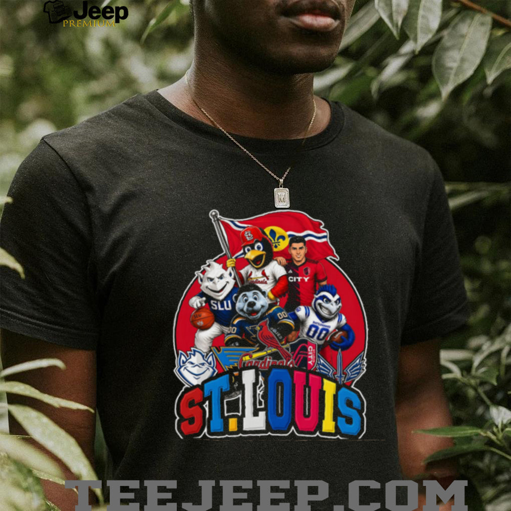 St.Louis City Sports Teams Mascot Flag Champions Shirt