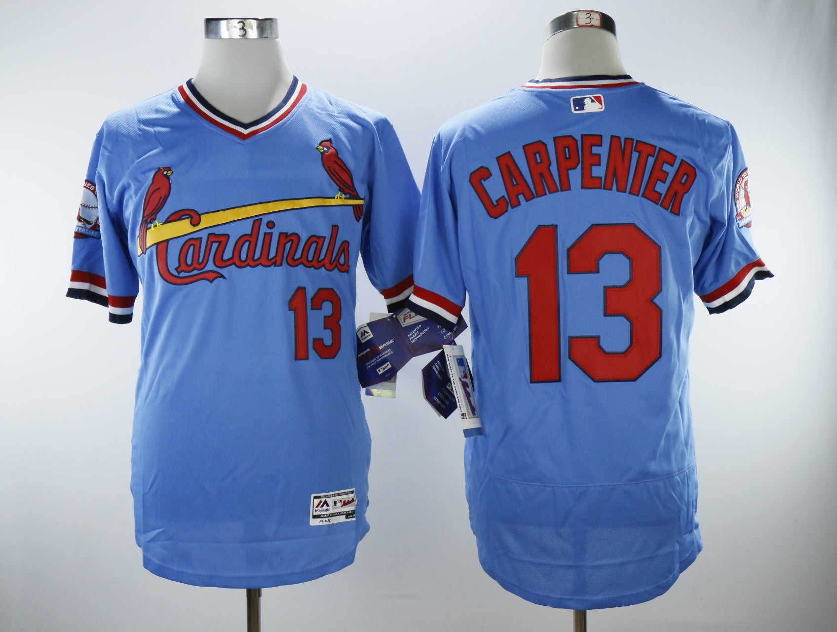 St. Louis Cardinals #13 Matt Carpenter Cardinals 13 Blue Pullover Inverted