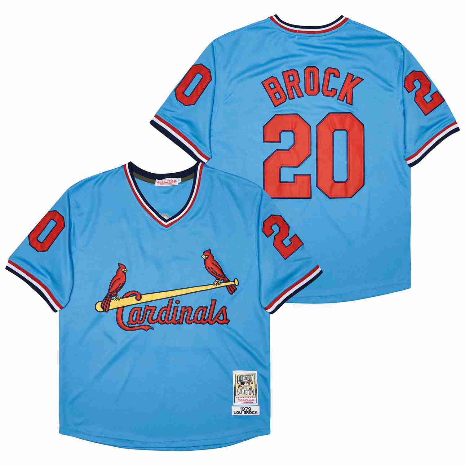 St. Louis Cardinals #20 Brock Cardinals 20 Blue 1979 Retro