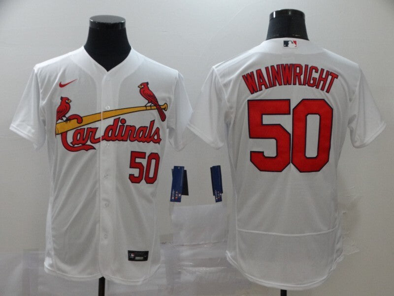 St. Louis Cardinals #50 Adam Wainwright Elite Adult 751