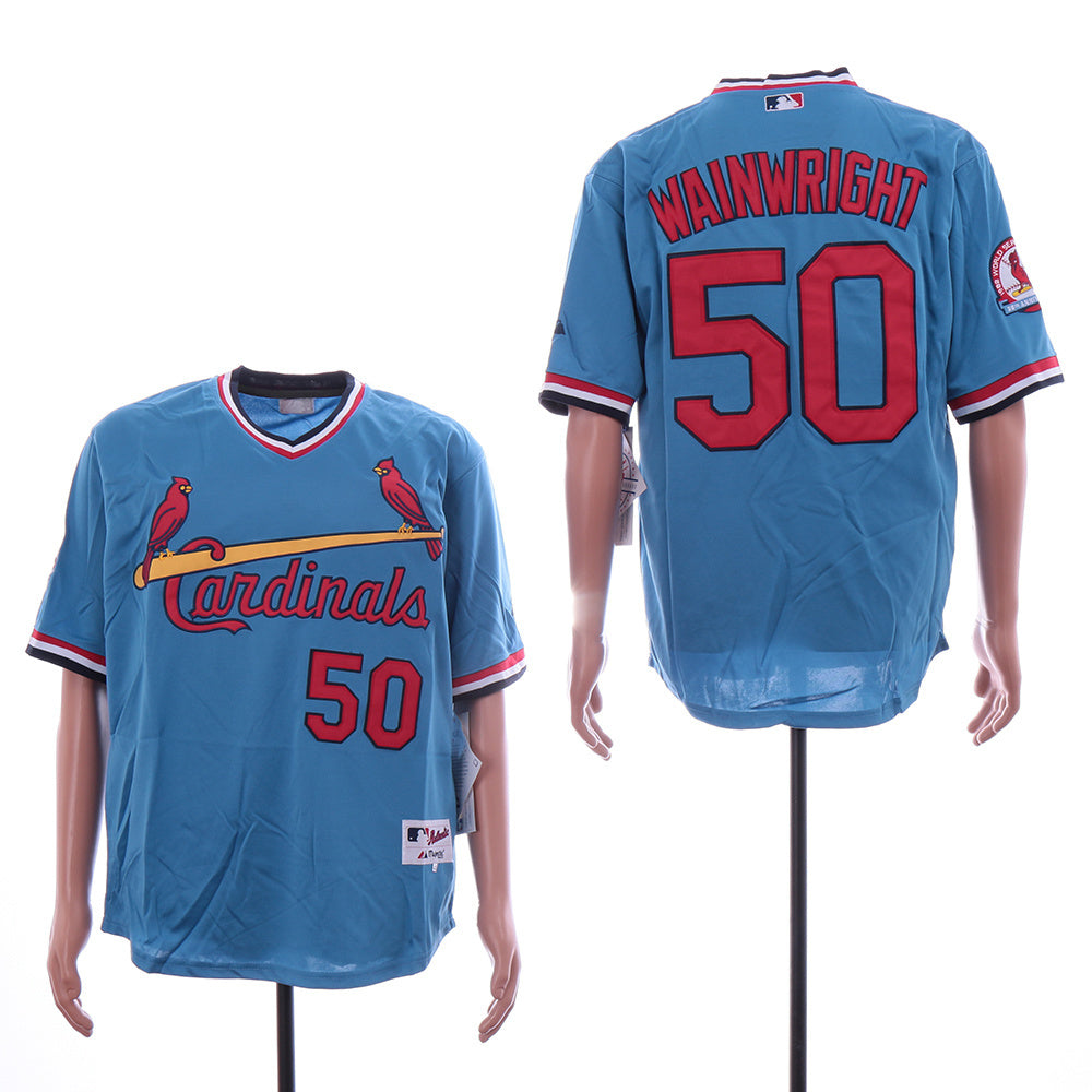 St. Louis Cardinals #50 Cardinals 50 Blue 1985 Inverted