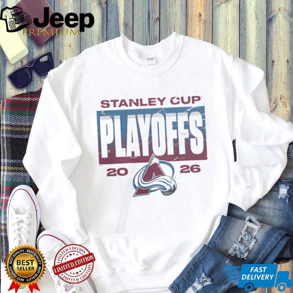 Stanley Cup Playoffs 2026 Colorado Avalanche Logo White T Shirt