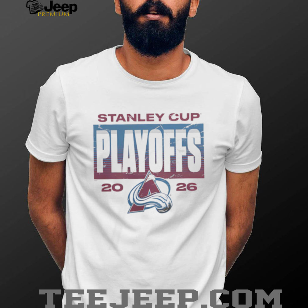 Stanley Cup Playoffs 2026 Colorado Avalanche Logo White T Shirt