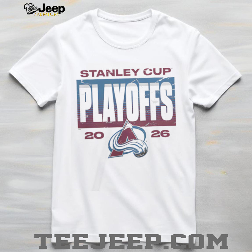 Stanley Cup Playoffs 2026 Colorado Avalanche Logo White T Shirt