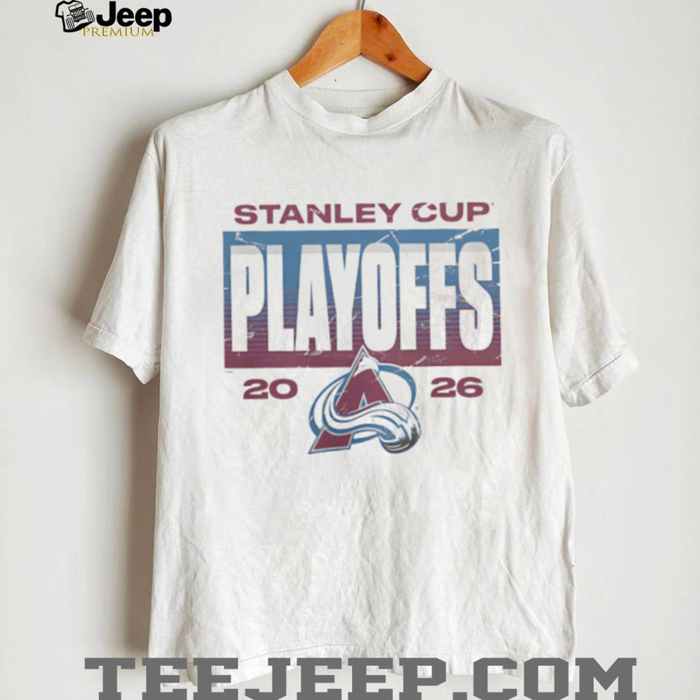 Stanley Cup Playoffs 2026 Colorado Avalanche Logo White T Shirt