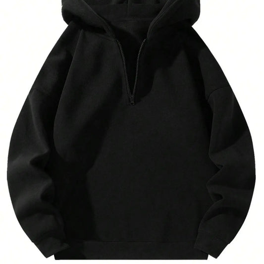 Women's Plain/Star Print Zip Up Hoodie, Casual Drop Shoulder Long Sleeve Hooded Sweatshirt for Fall & Winter, Women's...