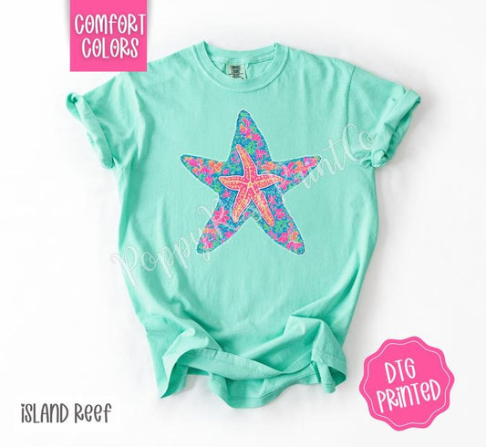 Starfish Comfort Colors Tshirt, Cute Beach Shirt, Trendy Summer Tee, Gift for Her Hoodie, Sweatshirt | WearSparks.com