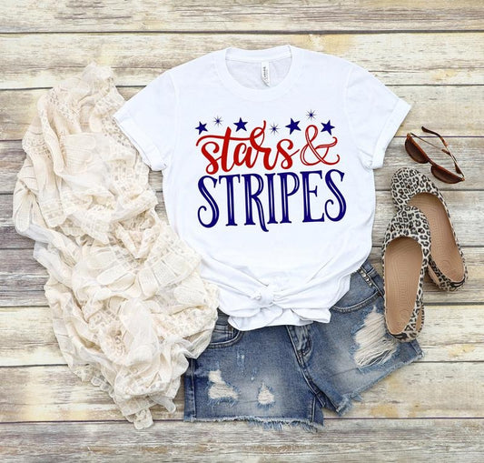 Stars And Stripes Shirt July 4th Shirt 4th Of July Shirt Independence Day Shirt Merica America Usa Flags Freedom Fireworks Proud TK43GN