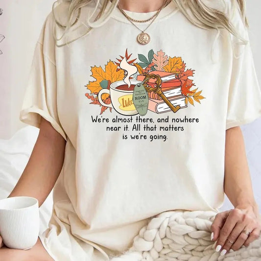 Stars Hollow tshirt, Fall Book Stack tshirt, Stars Hollow Luke's Dinner tshirt, Fall tshirt, Autumn Festival tshirt