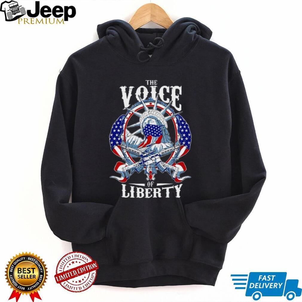 Statue Of Liberty Voice Of Liberty American Flag T Shirt