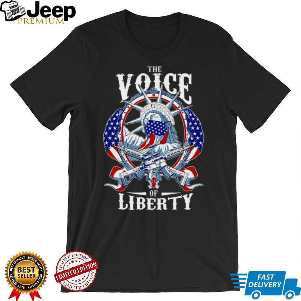Statue Of Liberty Voice Of Liberty American Flag T Shirt