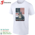Statue of Liberty 4th of July Independence Day fireworks American flag shirt