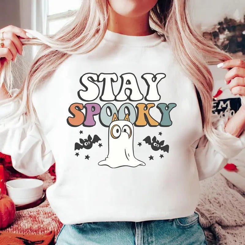 Stay Spooky Cute Dog Halloween Shirt Funny Cute Dog Halloween Shirt Halloween Vibes Shirt Cute Dog And Friends Shirt Dog Lover Shirt