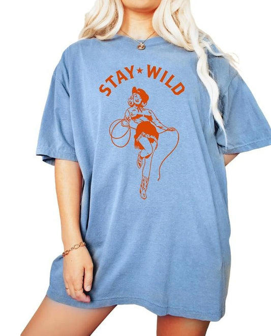 Stay Wild Cowgirl Vintage Tshirt, Cowgirl Shirt, Country Girl Shirt, Western Shirt, Country Shirt, Rodeo Shirt, Unisex T-Shirt, Short Sleeve Tee Shirt, Cool Gifts For Women, Gifts For Christmas