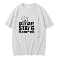 Stay Safe Stay 6 Be A Happy Pig Cartoon Pig Tshirts Sweater