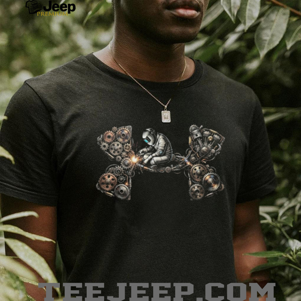 Steampunk Welder Mechanical Gears Graphic T Shirt