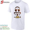 Steampunk headphones music player gear controls shirt