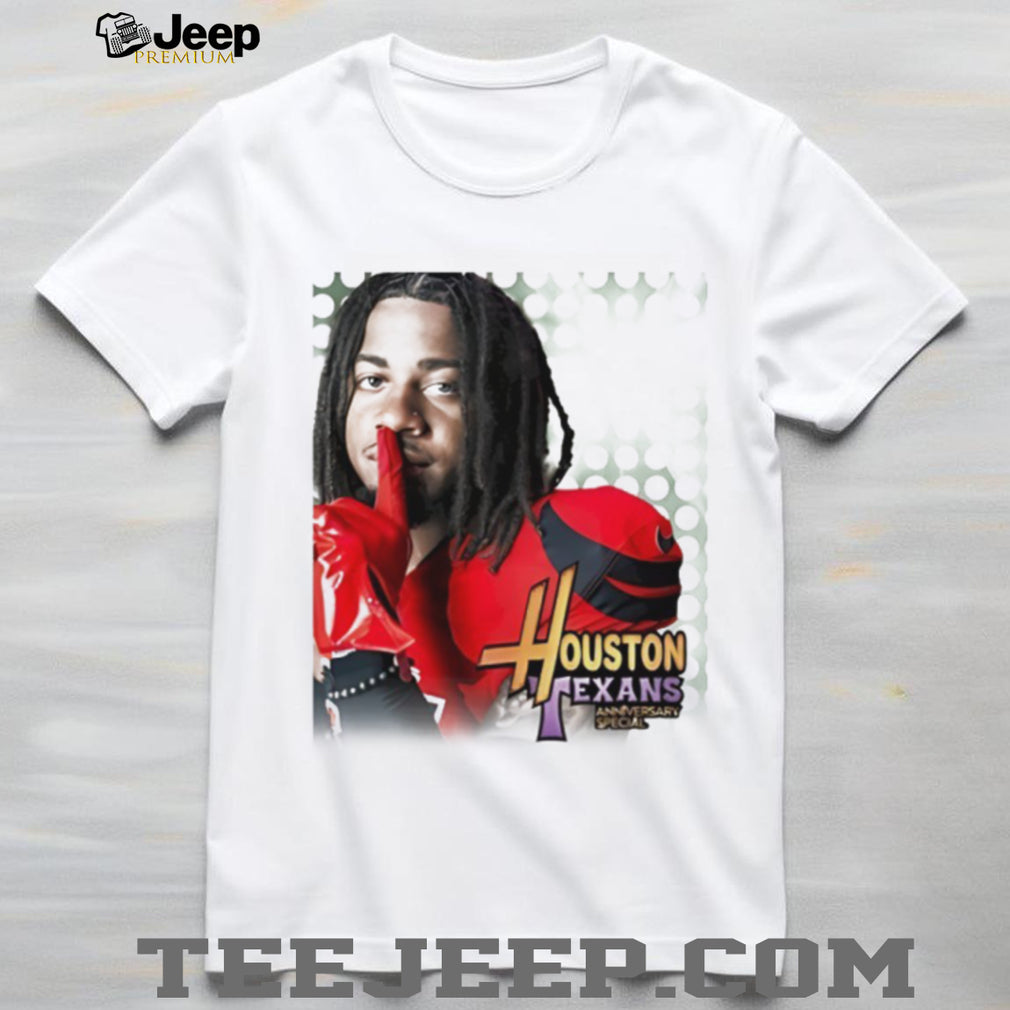 Stefon Diggs Houston Texans Anniversary Special Shush Graphic T Shirt