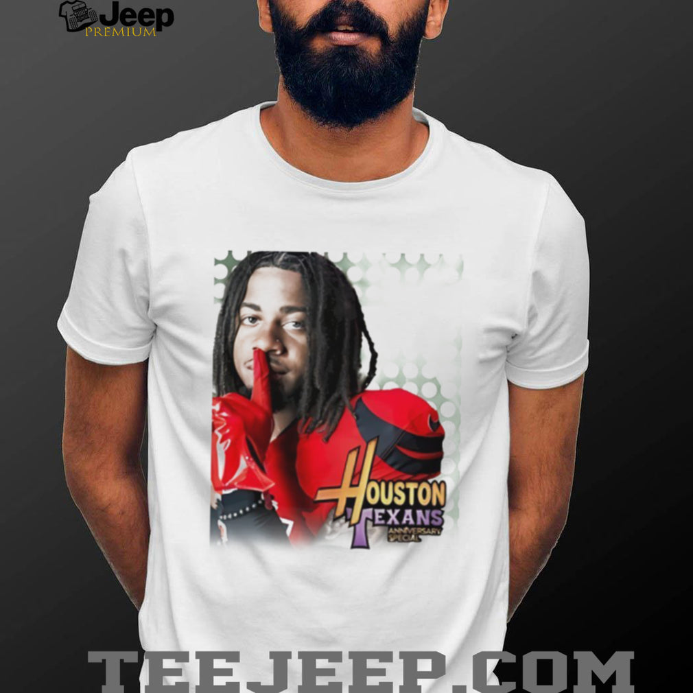 Stefon Diggs Houston Texans Anniversary Special Shush Graphic T Shirt