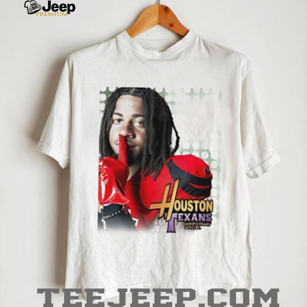 Stefon Diggs Houston Texans Anniversary Special Shush Graphic T Shirt