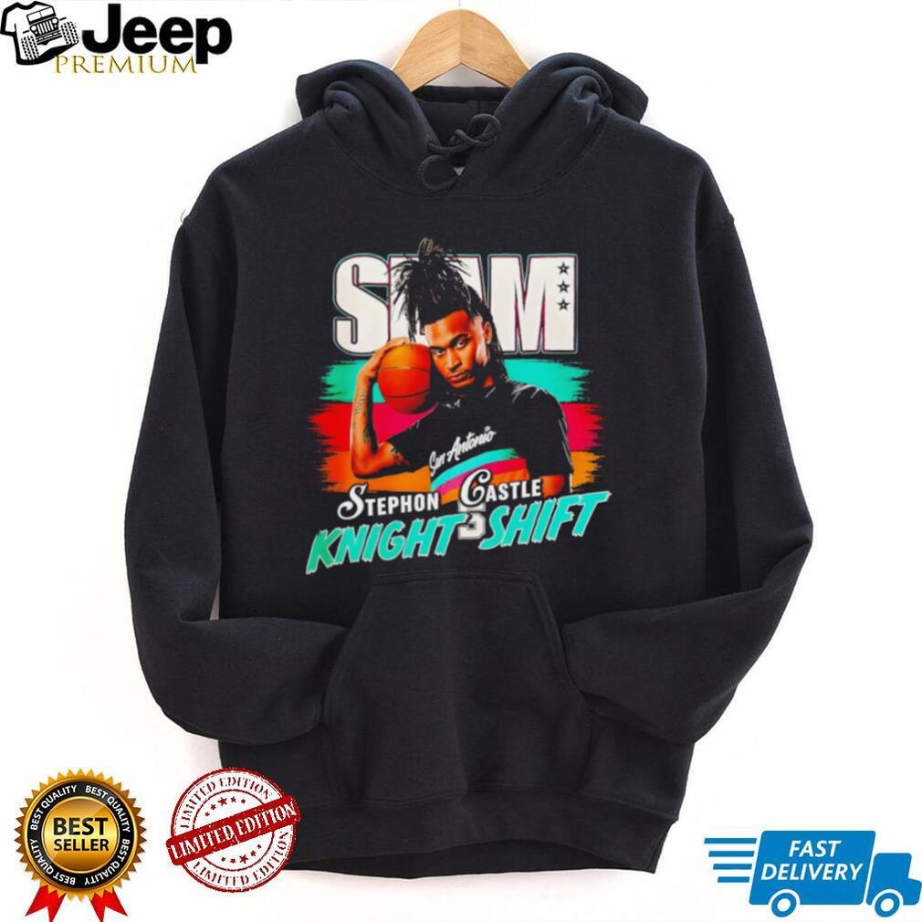 Stephon Castle San Antonio “Knight Shift” Retro SLAM Magazine Style Basketball T Shirt