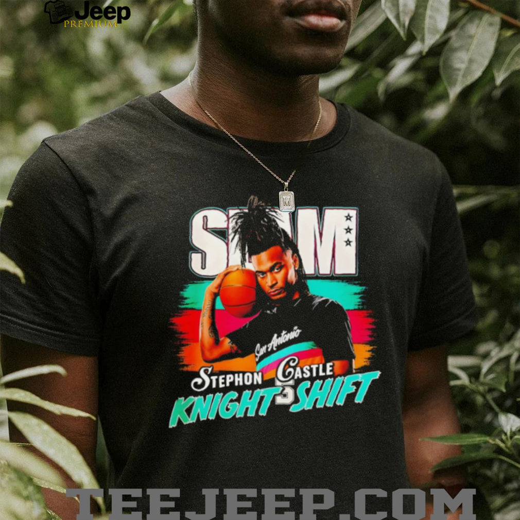 Stephon Castle San Antonio “Knight Shift” Retro SLAM Magazine Style Basketball T Shirt