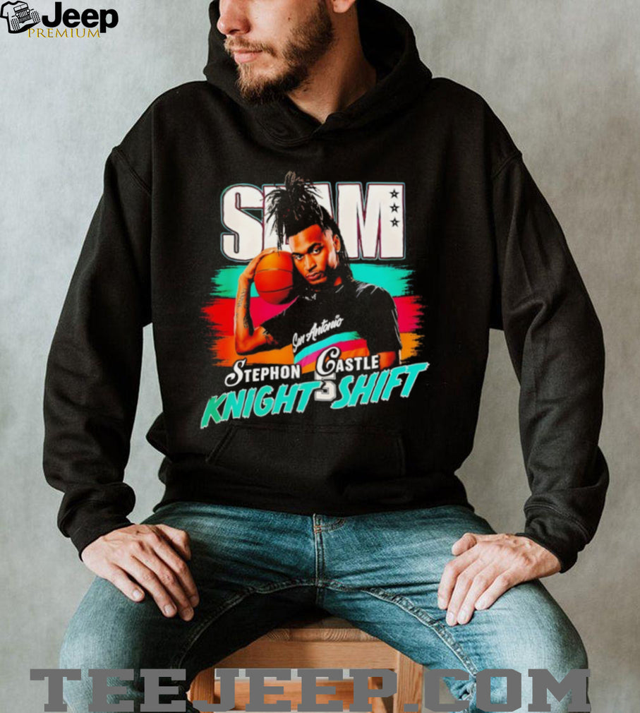 Stephon Castle San Antonio “Knight Shift” Retro SLAM Magazine Style Basketball T Shirt