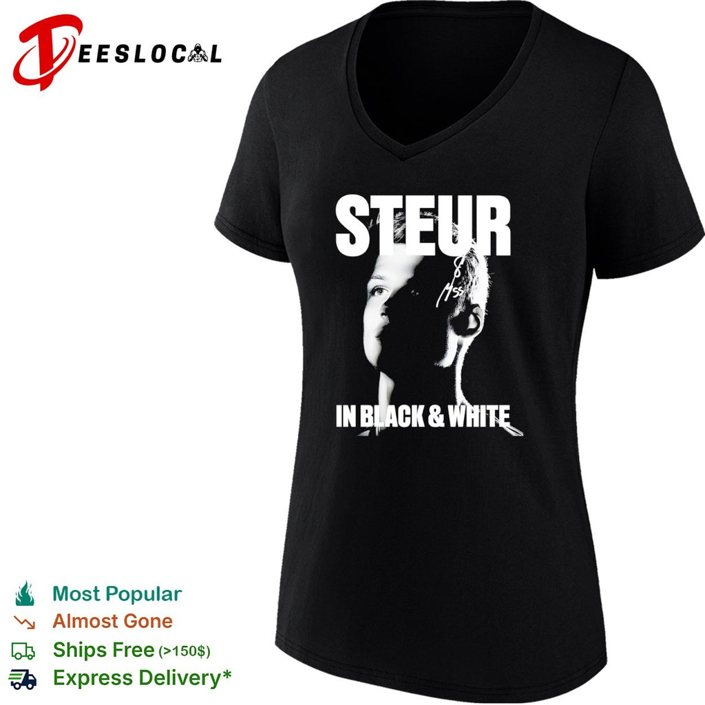 Steur In Black & White Signature Portrait shirt