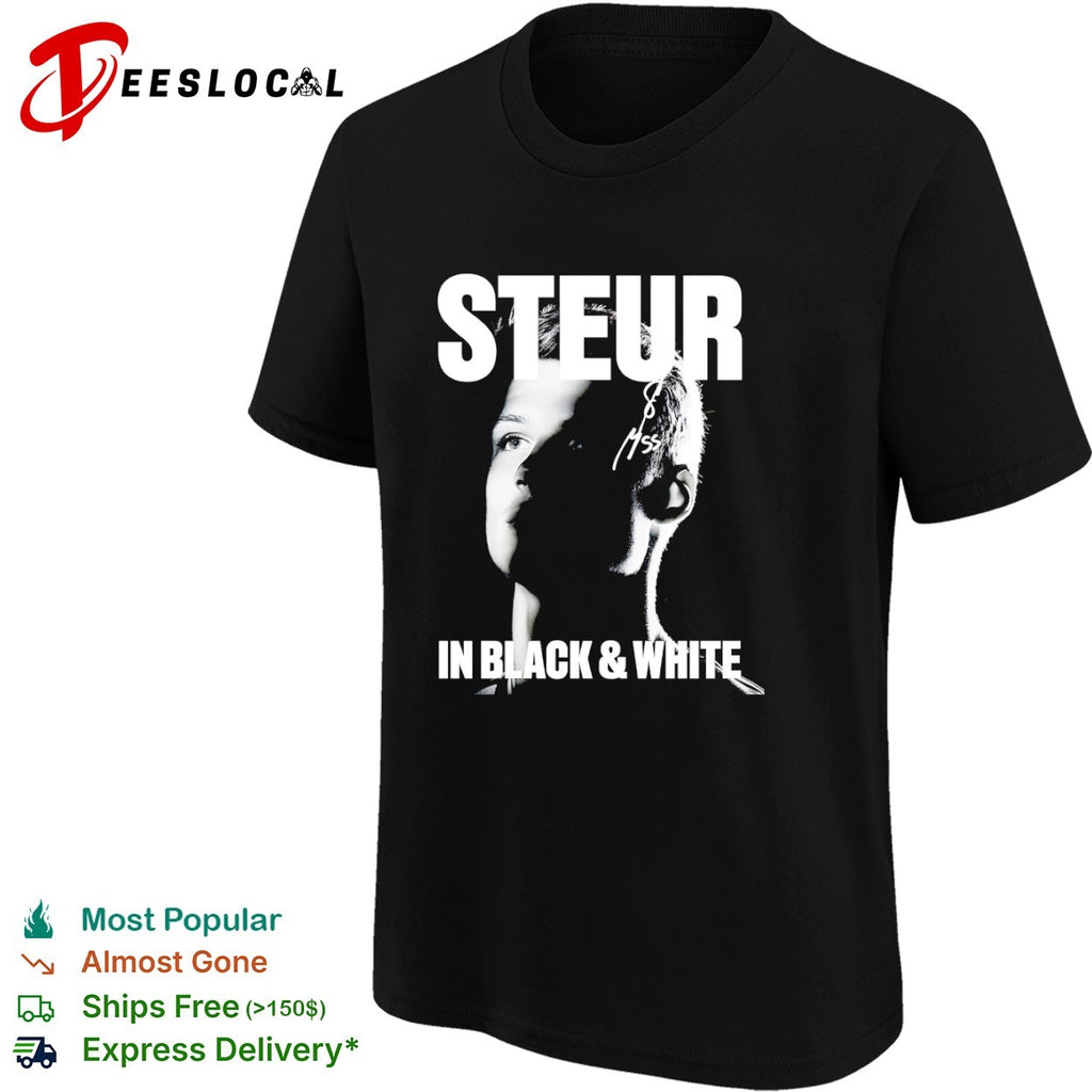 Steur In Black & White Signature Portrait shirt