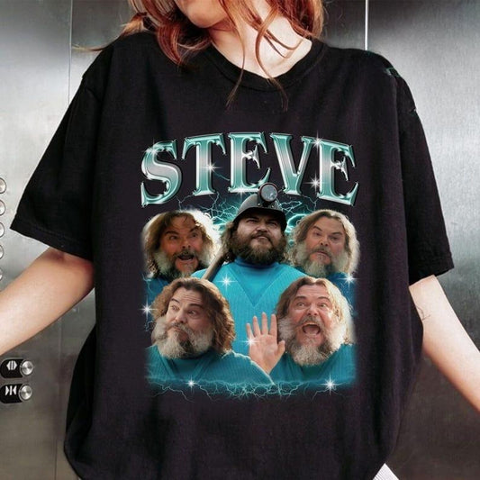 Steve Minecraft Movie Shirt, Jack Black Minecraft Shirt, Minecraft Gifts, Minecraft Movie Tshirt