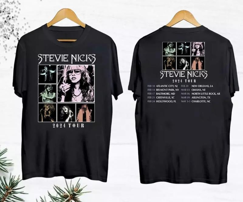Stevie Nicks 2024 Tour Shirt, Stevie Nicks Live On Tour 2024 Shirt, Stevie Nicks Shirt Fan Gifts, Rock Band Shirt, Tour 2024 Shirt, Mus, Unisex T-Shirt, Gifts For Women, Short Sleeve Tee Shirt, Gifts For Birthday Fathers Day